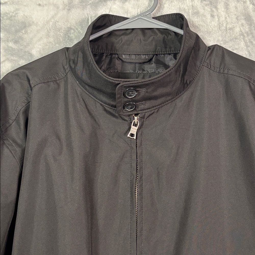 Banana Republic Black Full Zip Snap Neck Closure Jacket Size XL - Picture 3 of 10